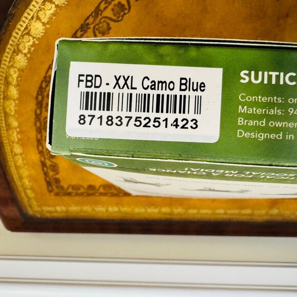 Suitical Recovery Suit for Dogs Blue Camo Cotton Stress Reducing XX-Large NEW - Picture 7 of 11